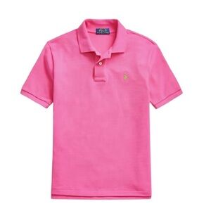 Polo Ralph Lauren Classic-Fit Mesh Polo Shirt Pink  Size Large Preppy Nautical